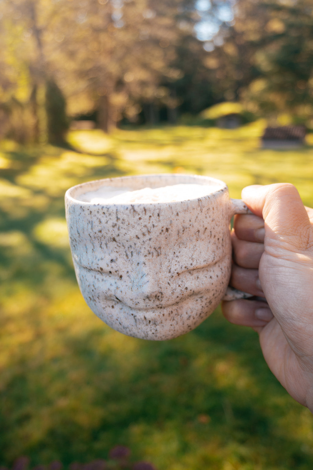 Stoneware Happy face mug
