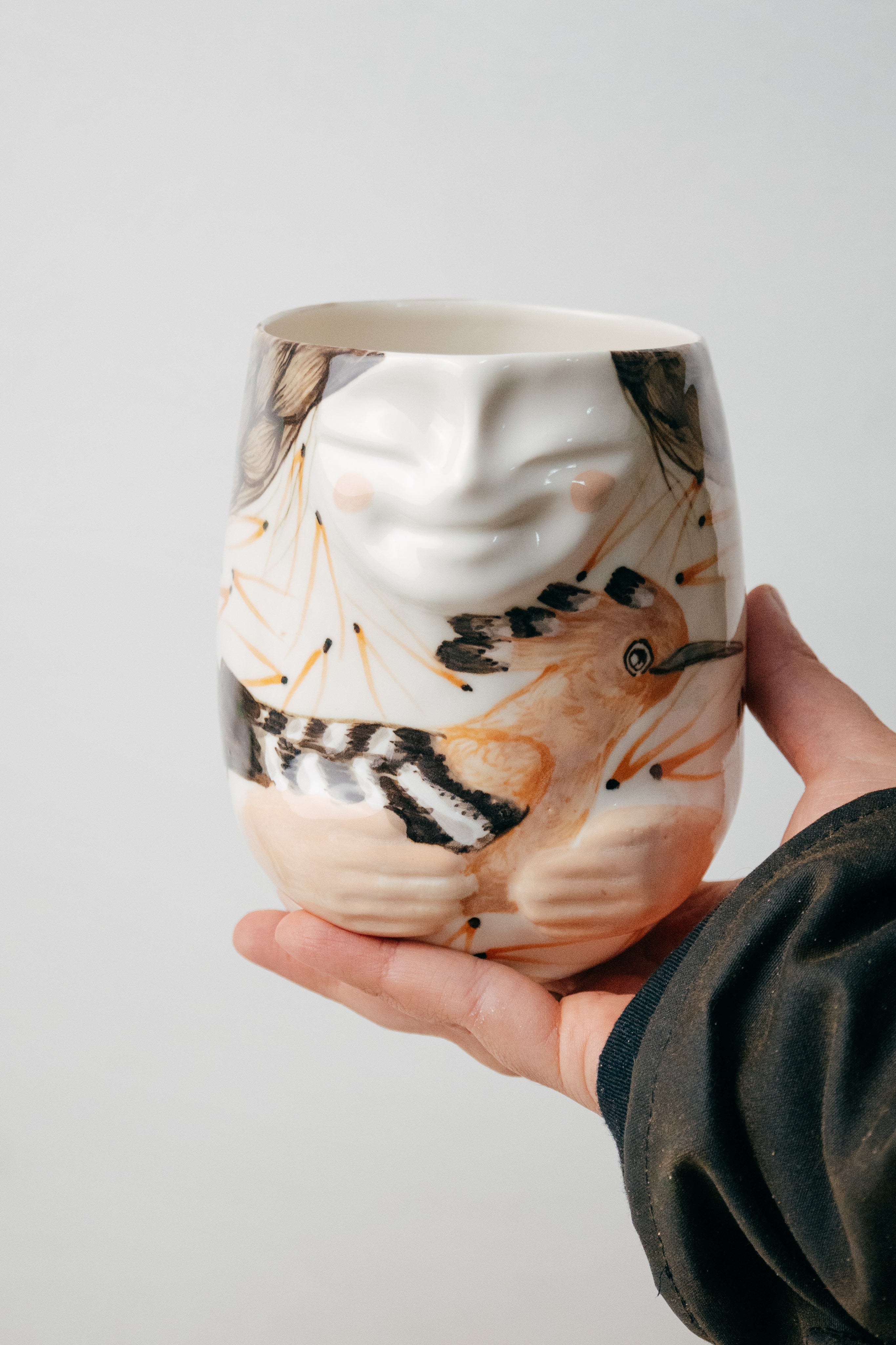Hoopoe | Porcelain vase