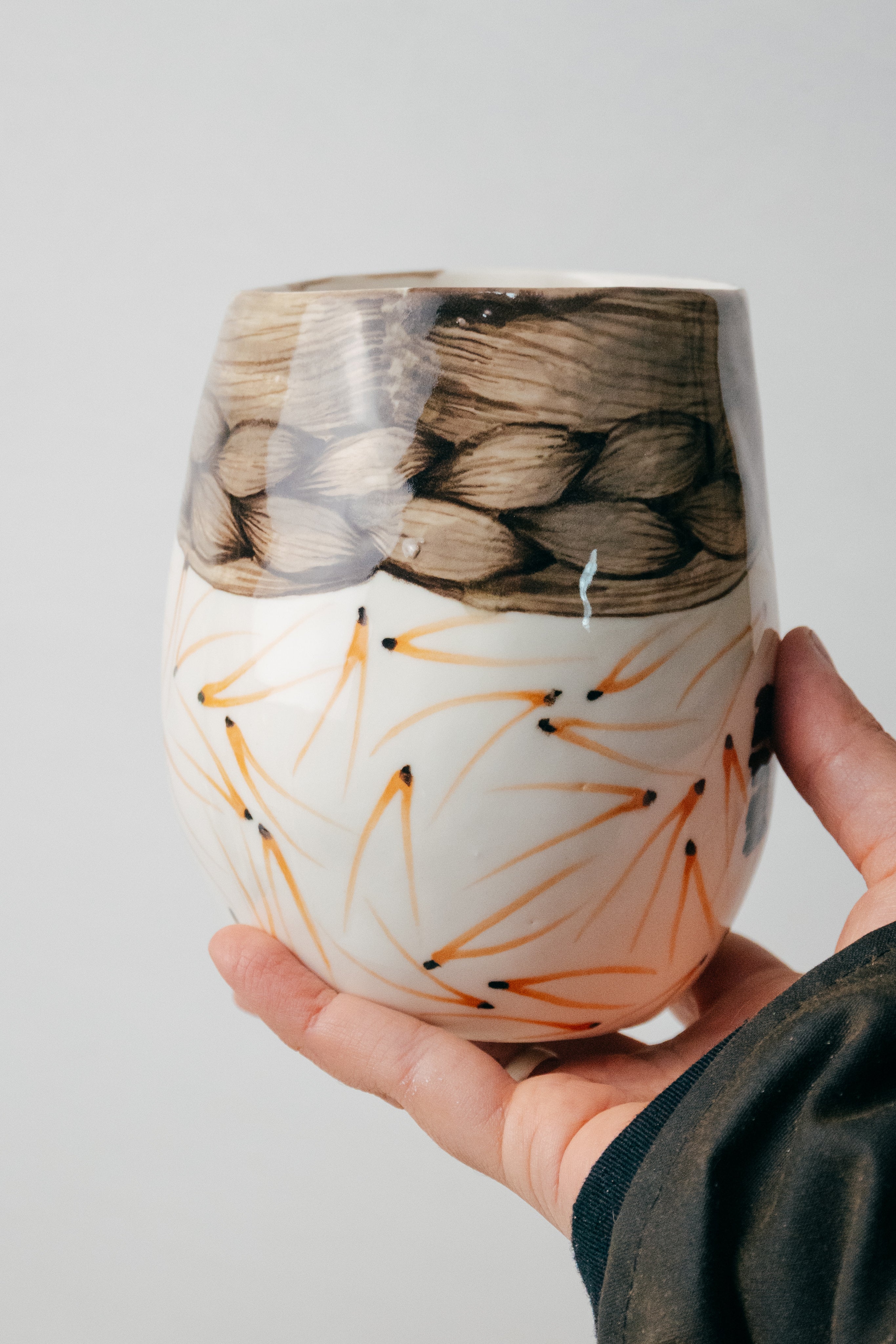 Hoopoe | Porcelain vase