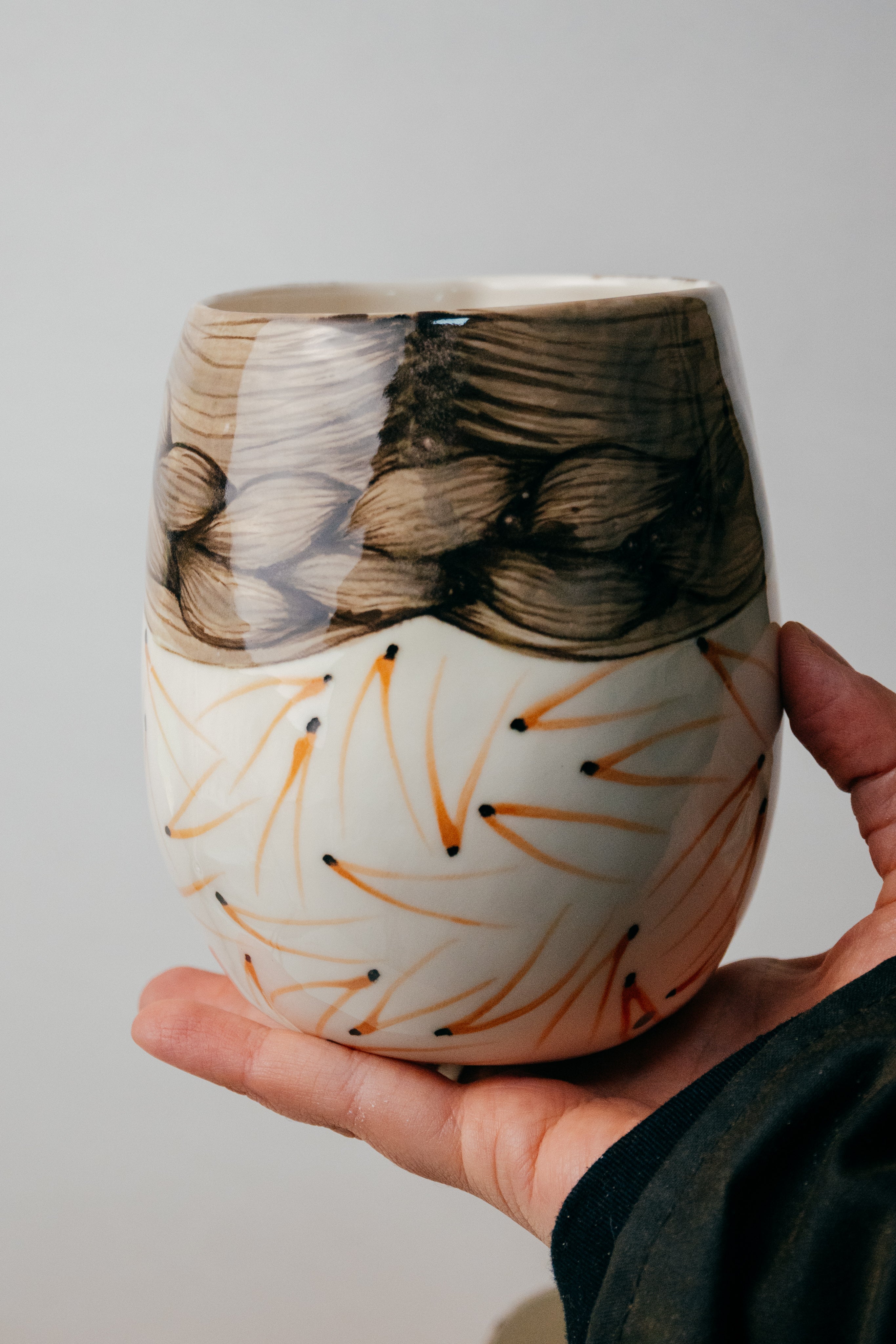 Hoopoe | Porcelain vase