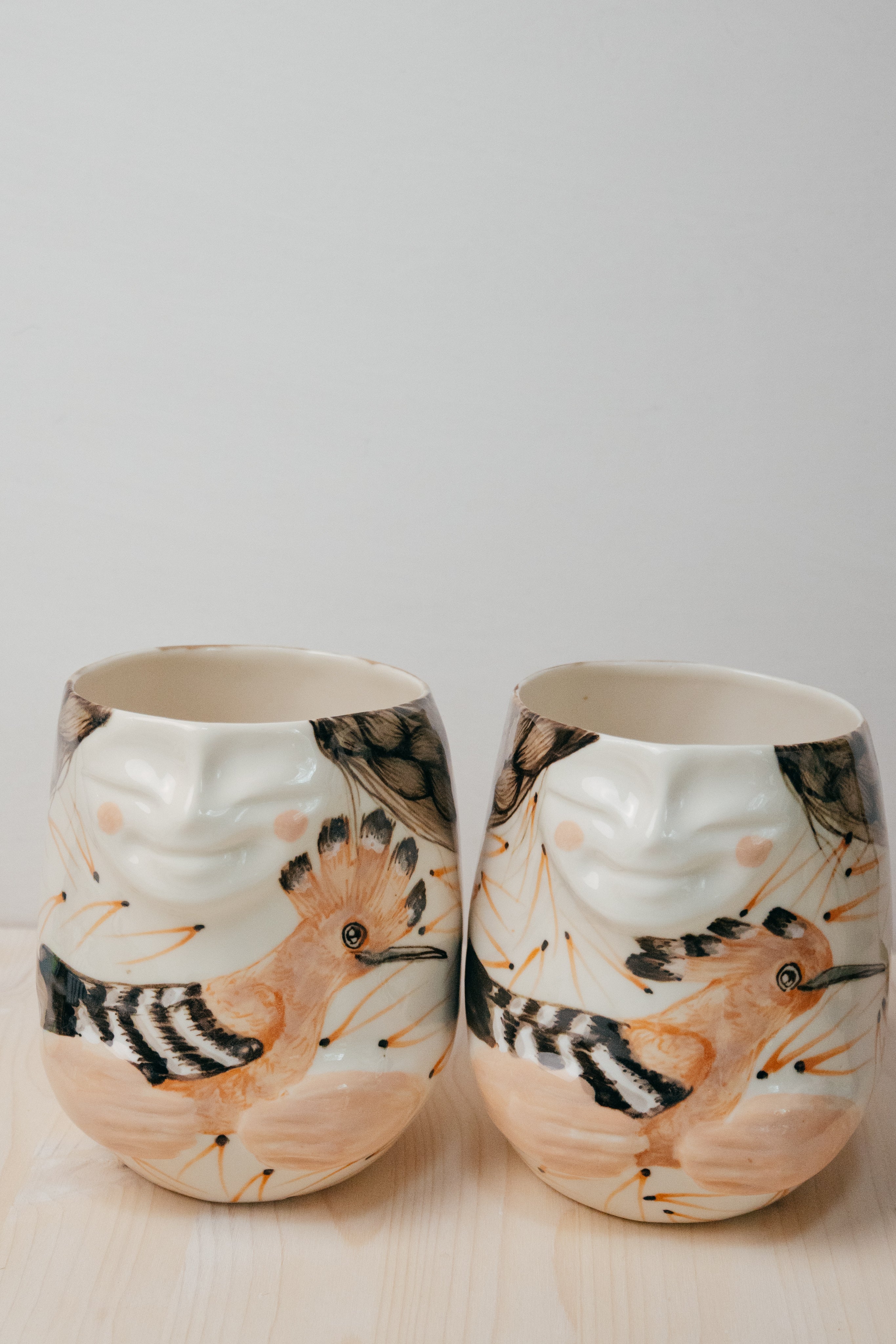 Hoopoe | Porcelain vase