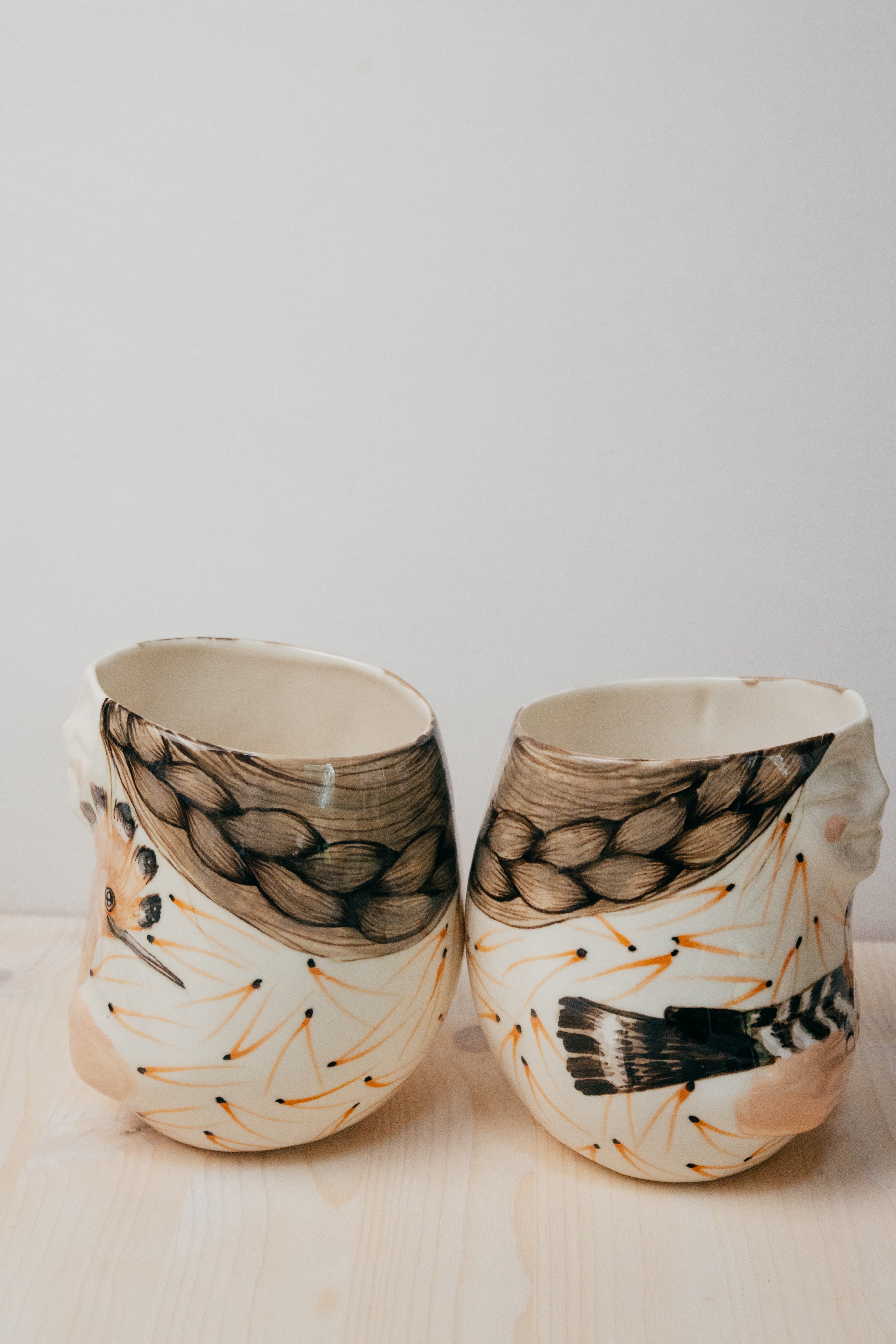 Hoopoe | Porcelain vase