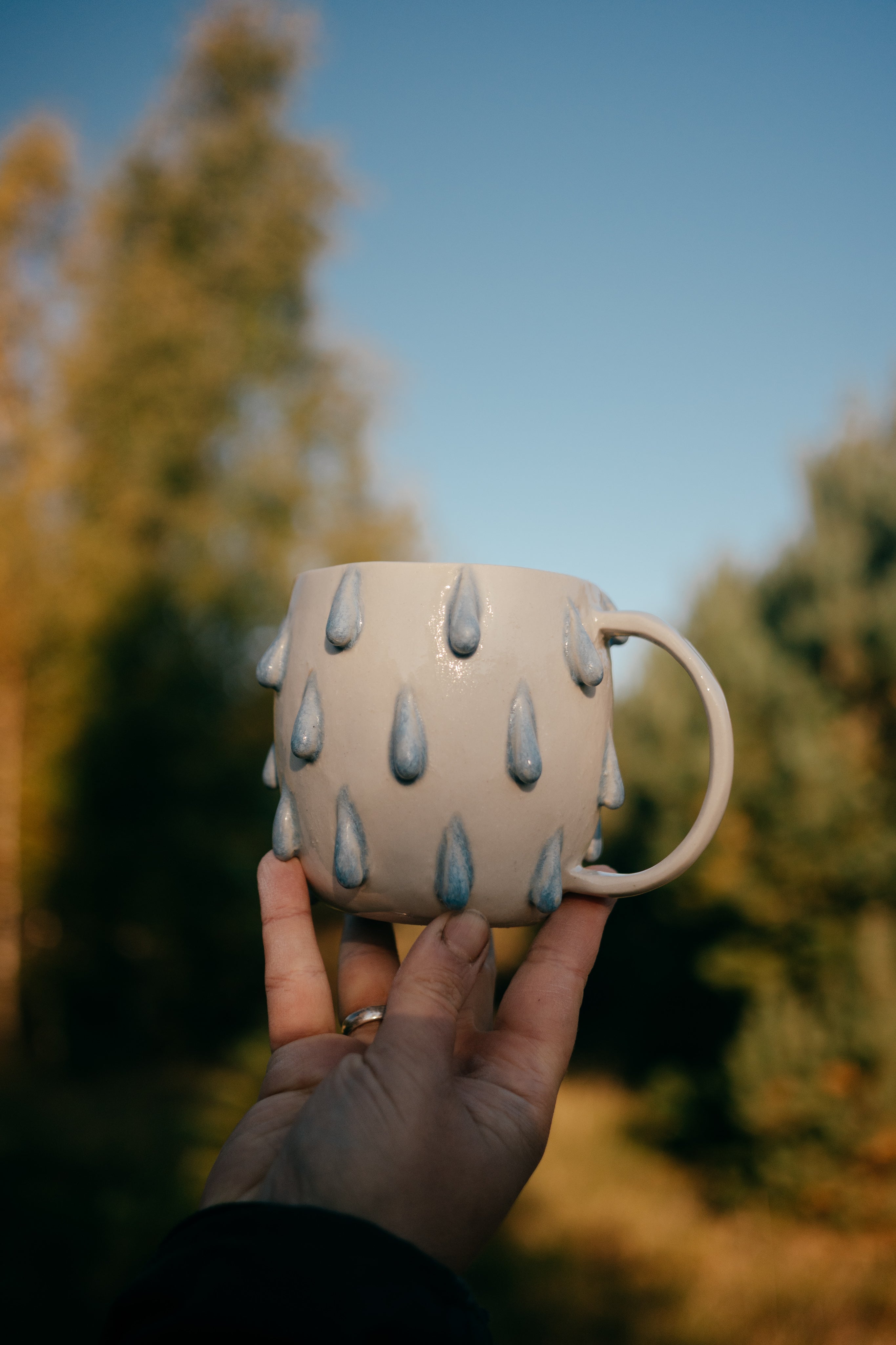 Raindrops | Stoneware mug