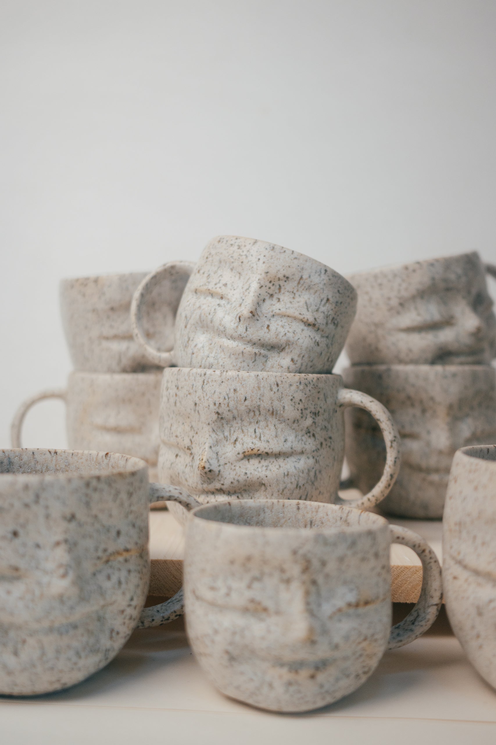 Stoneware Happy face mug