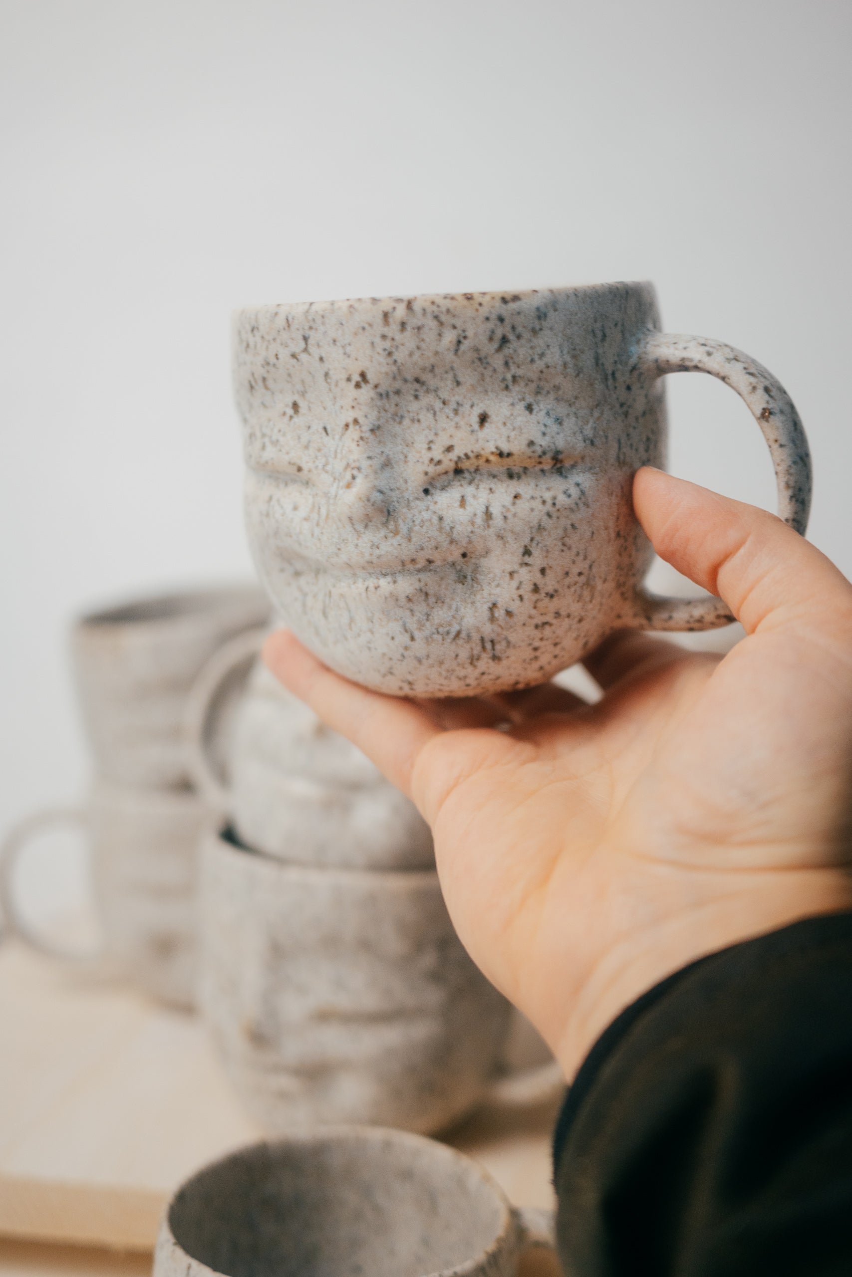 Stoneware Happy face mug