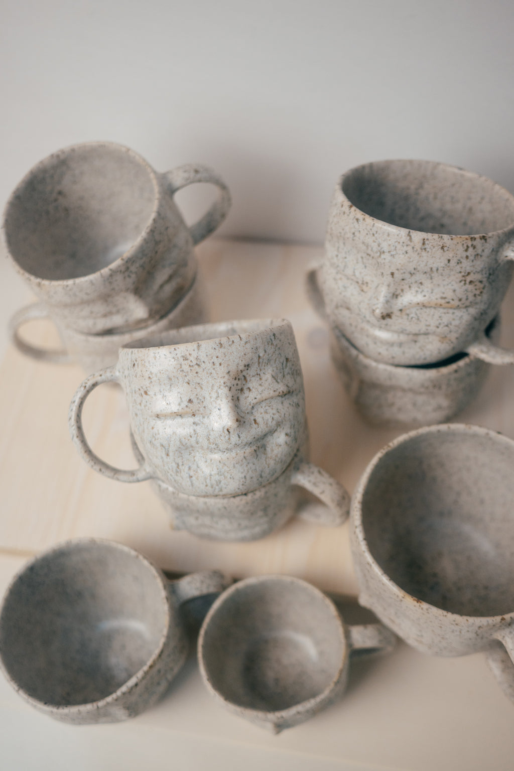 Stoneware Happy face mug