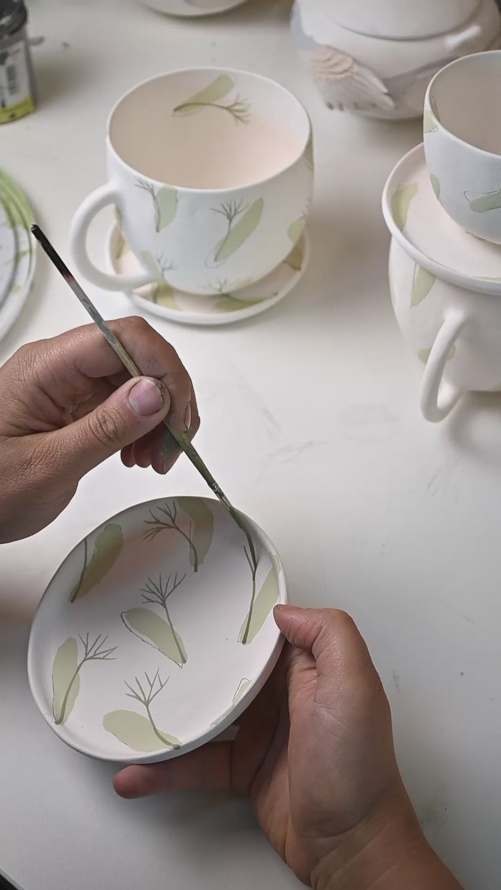 Linden Flowers | Porcelain Cup and Saucer set