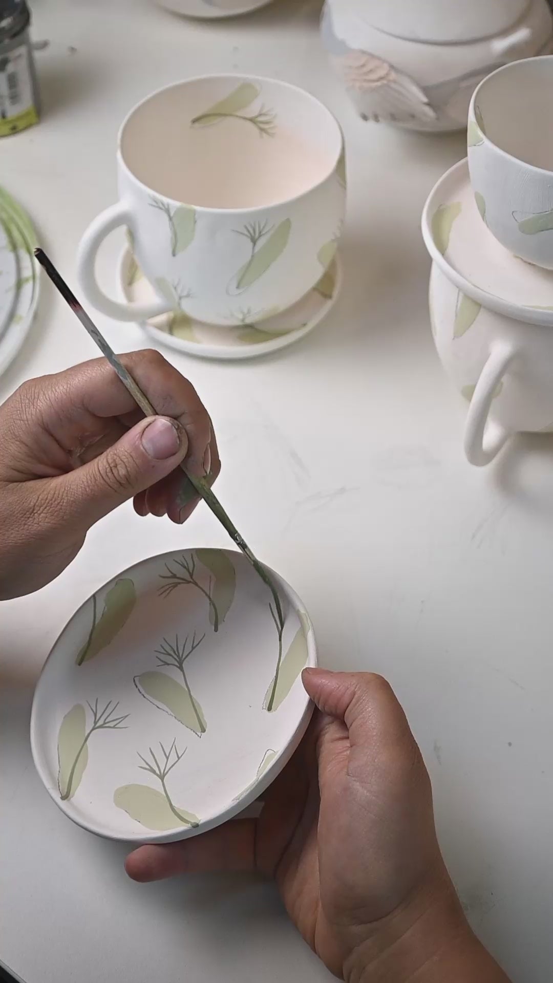 Linden Flowers | Porcelain Cup and Saucer set