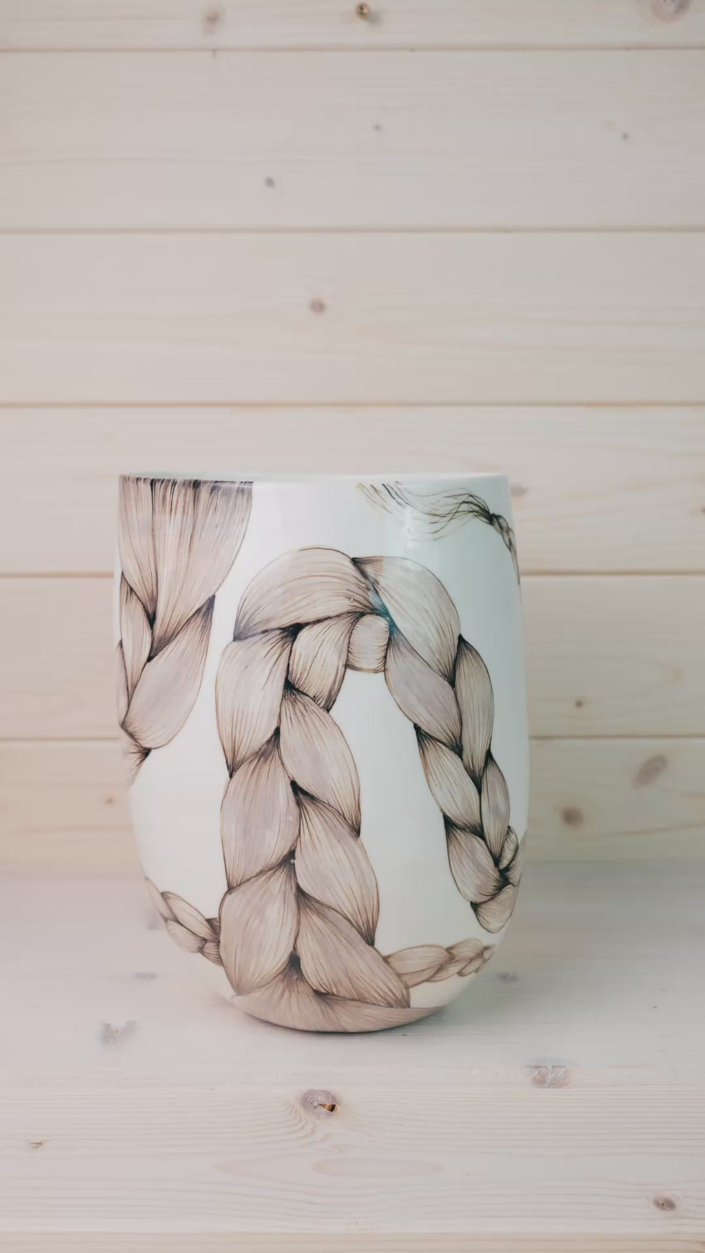 Braids | Large Porcelain Vase