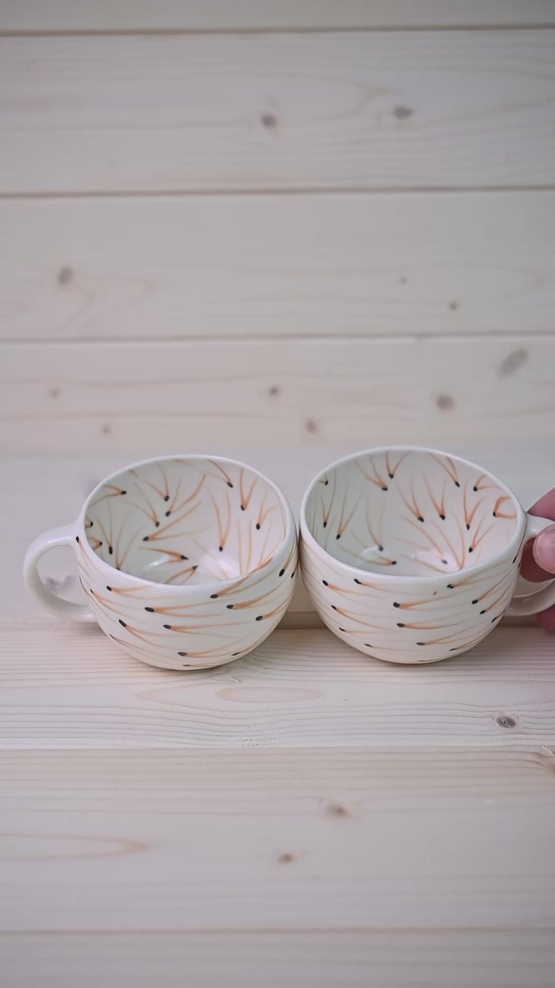 Pine Needles | Porcelain cup