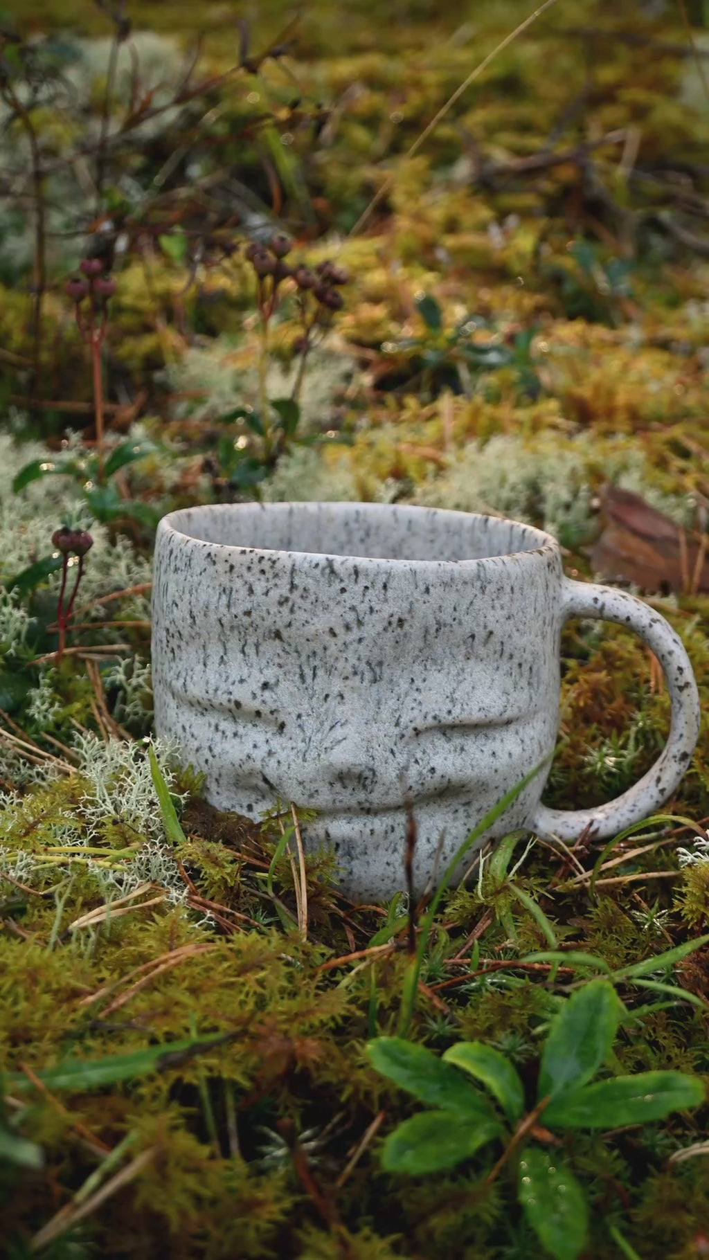 Stoneware Happy face mug