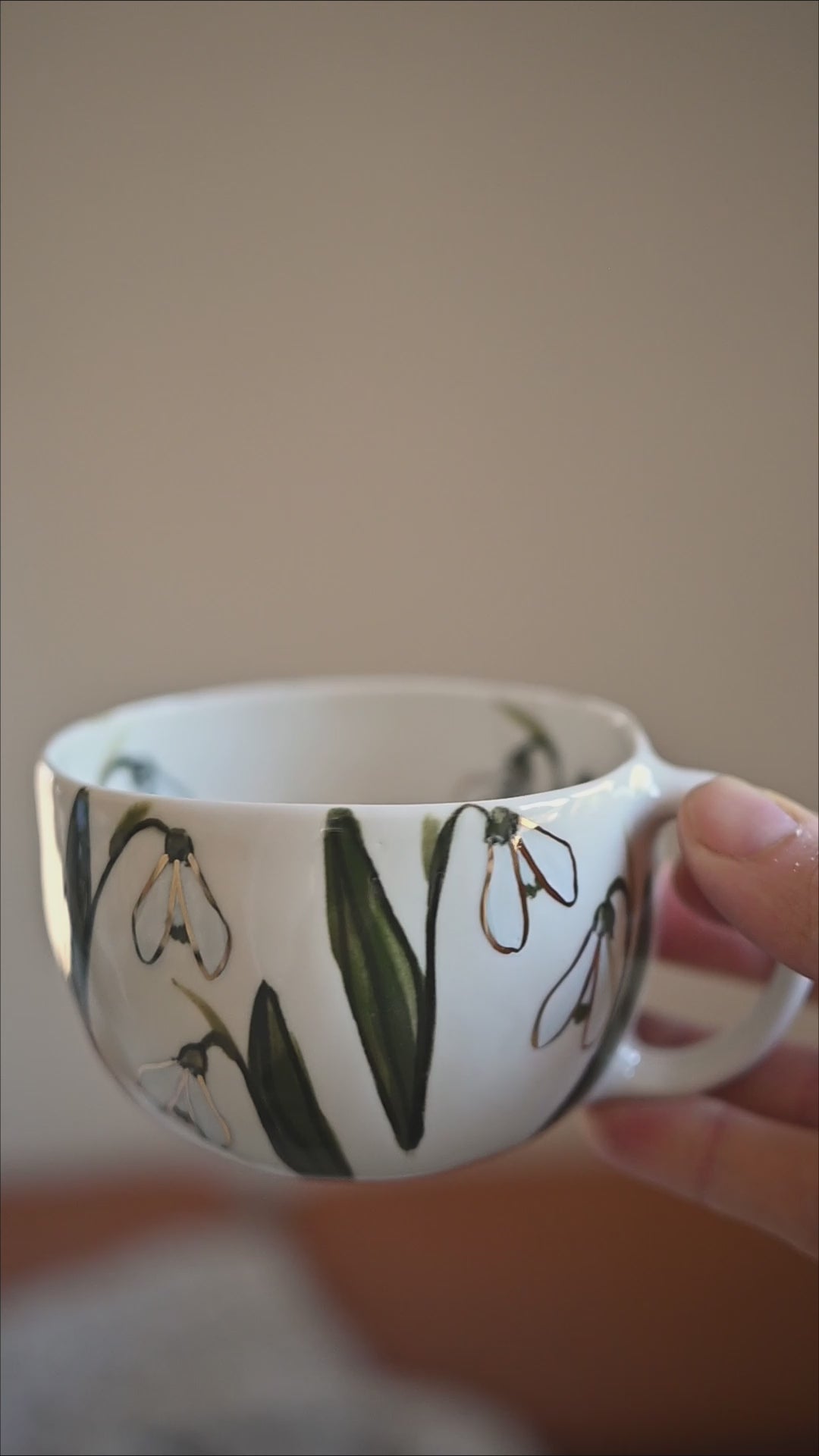 Sniegpulksteņi | Porcelāna krūze