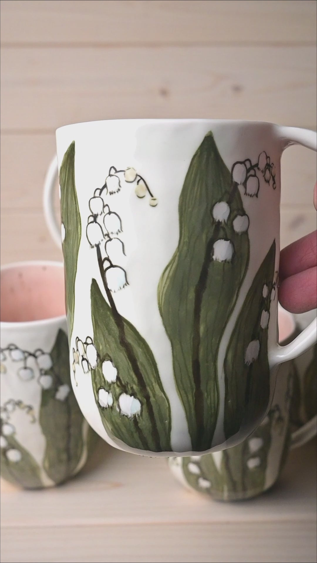 Lilies of the valley | Porcelain mug