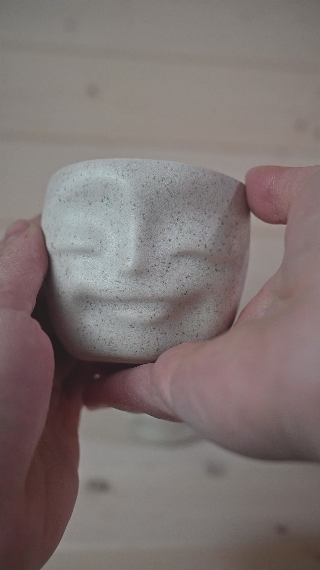 Happy face cup | Stoneware