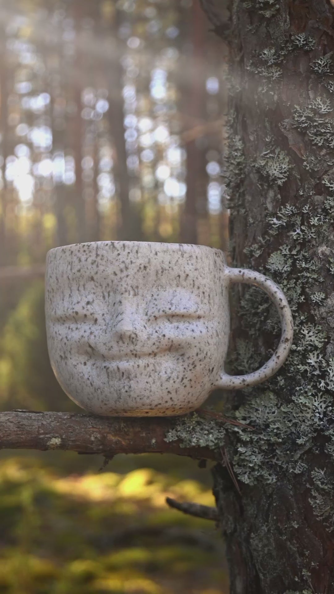 Stoneware Happy face mug