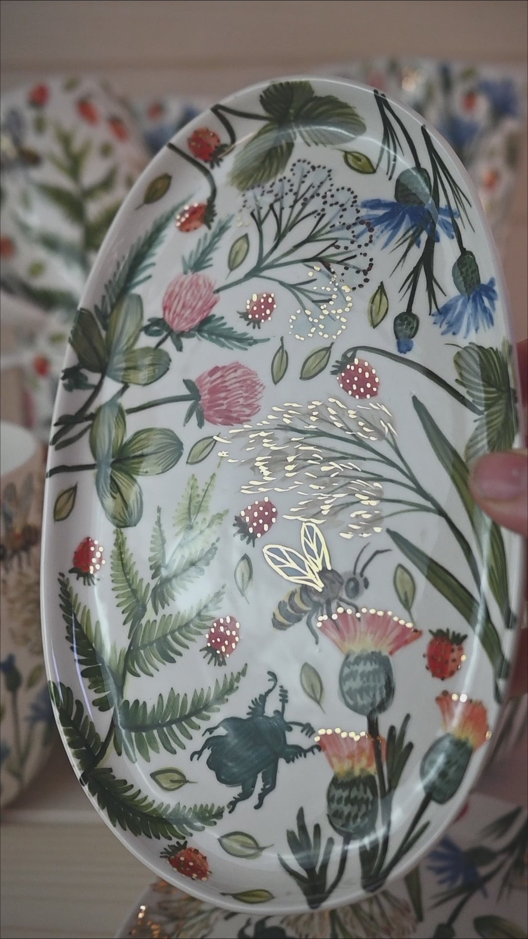 Summer Meadow | Hand Painted Porcelain Plate