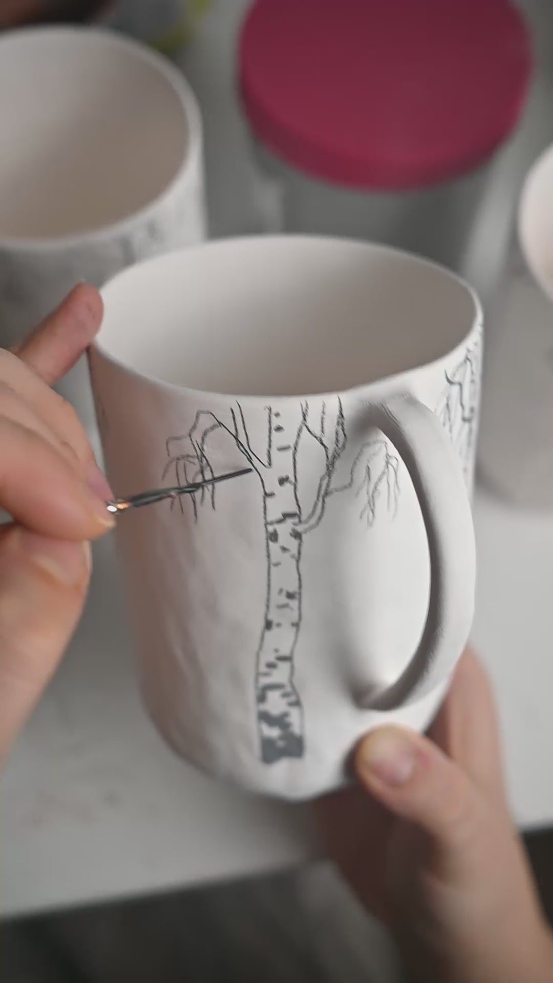 Golden forest | Porcelain mug
