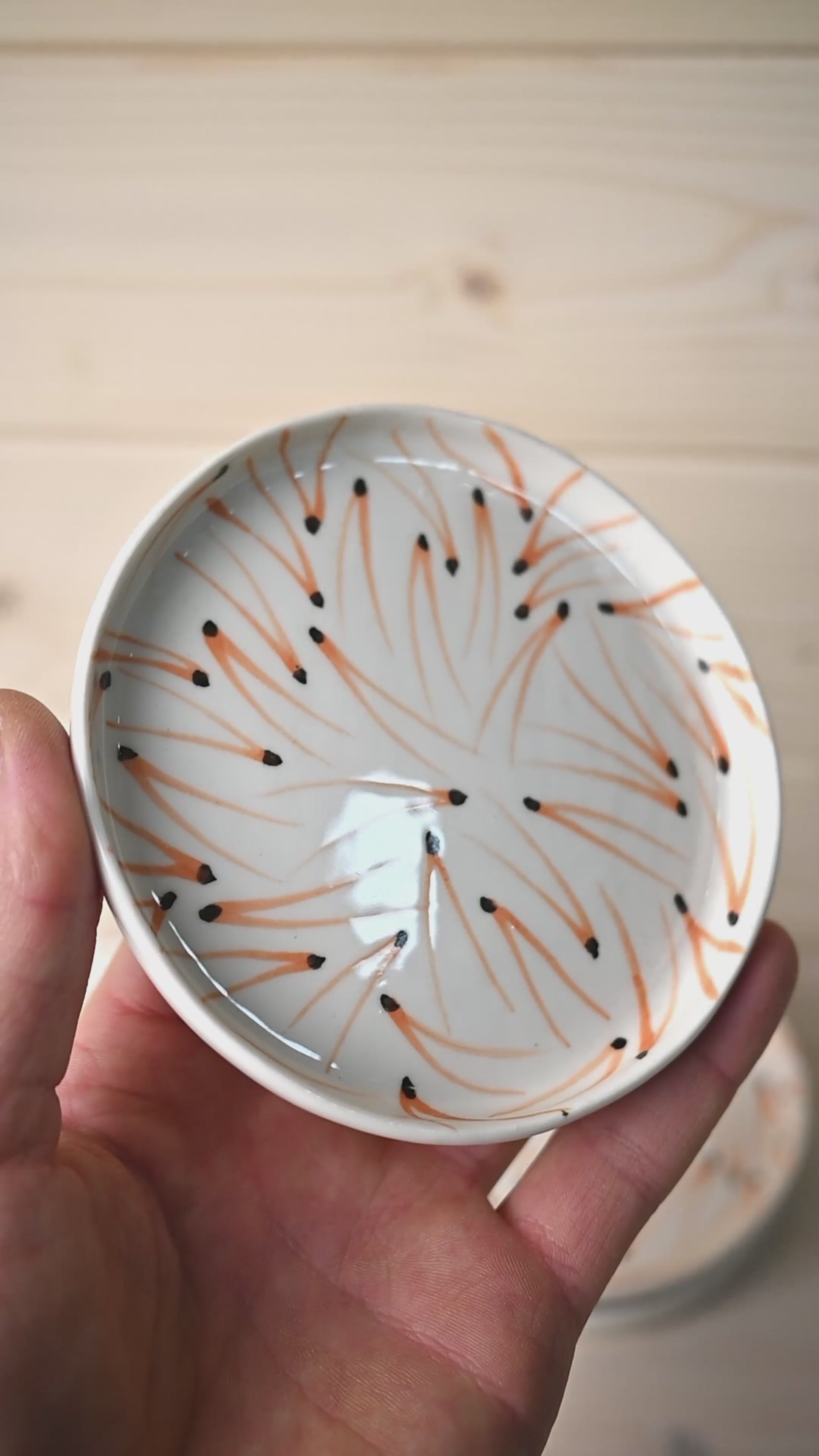 Pine Needles | Porcelain saucer