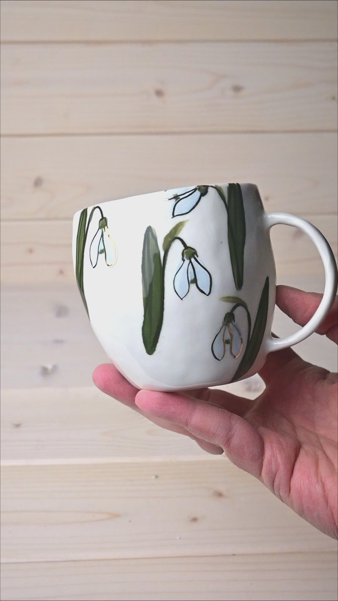 Snowdrops | Porcelain mug