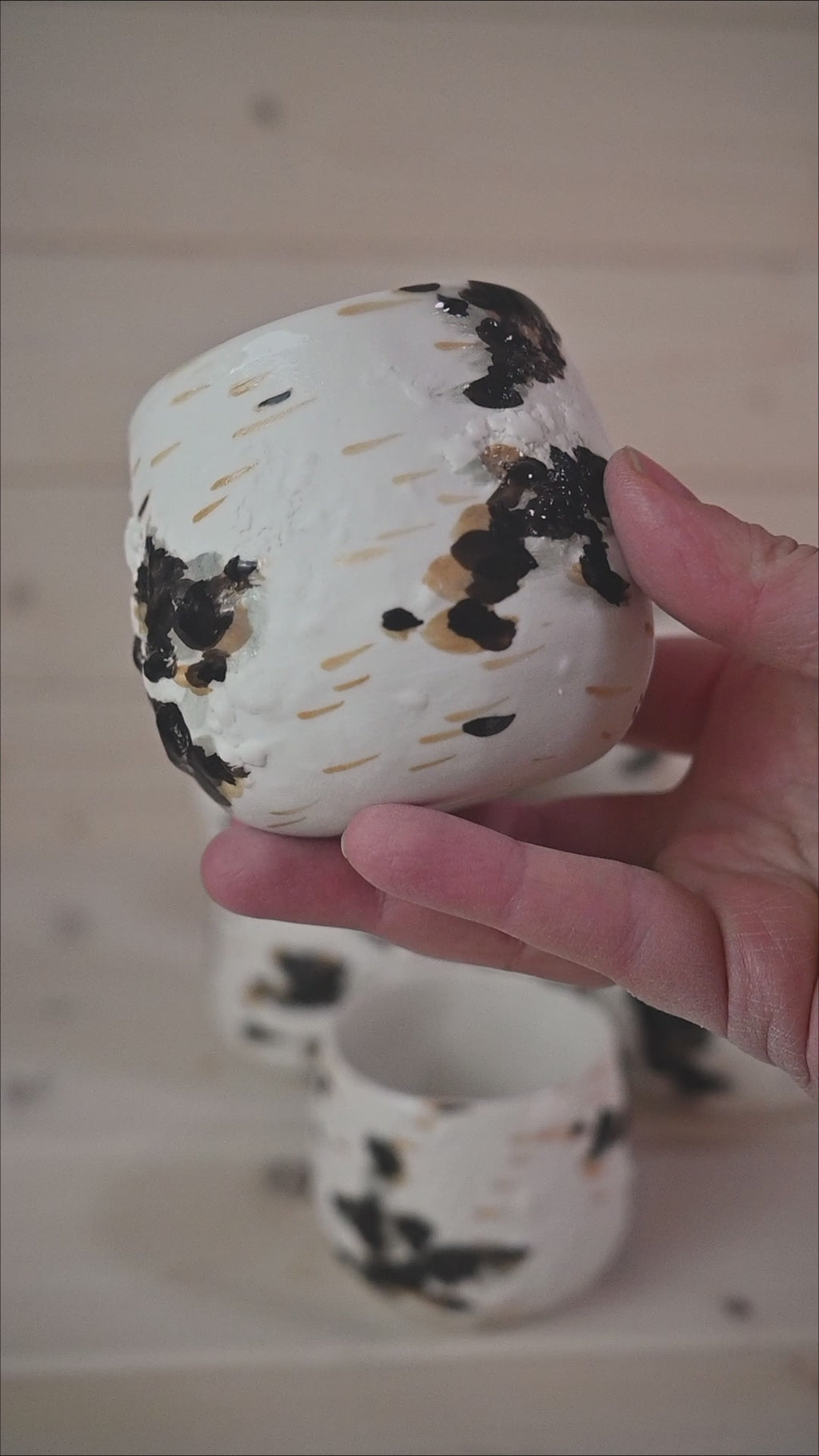 Birch | Handleless mug Porcelain