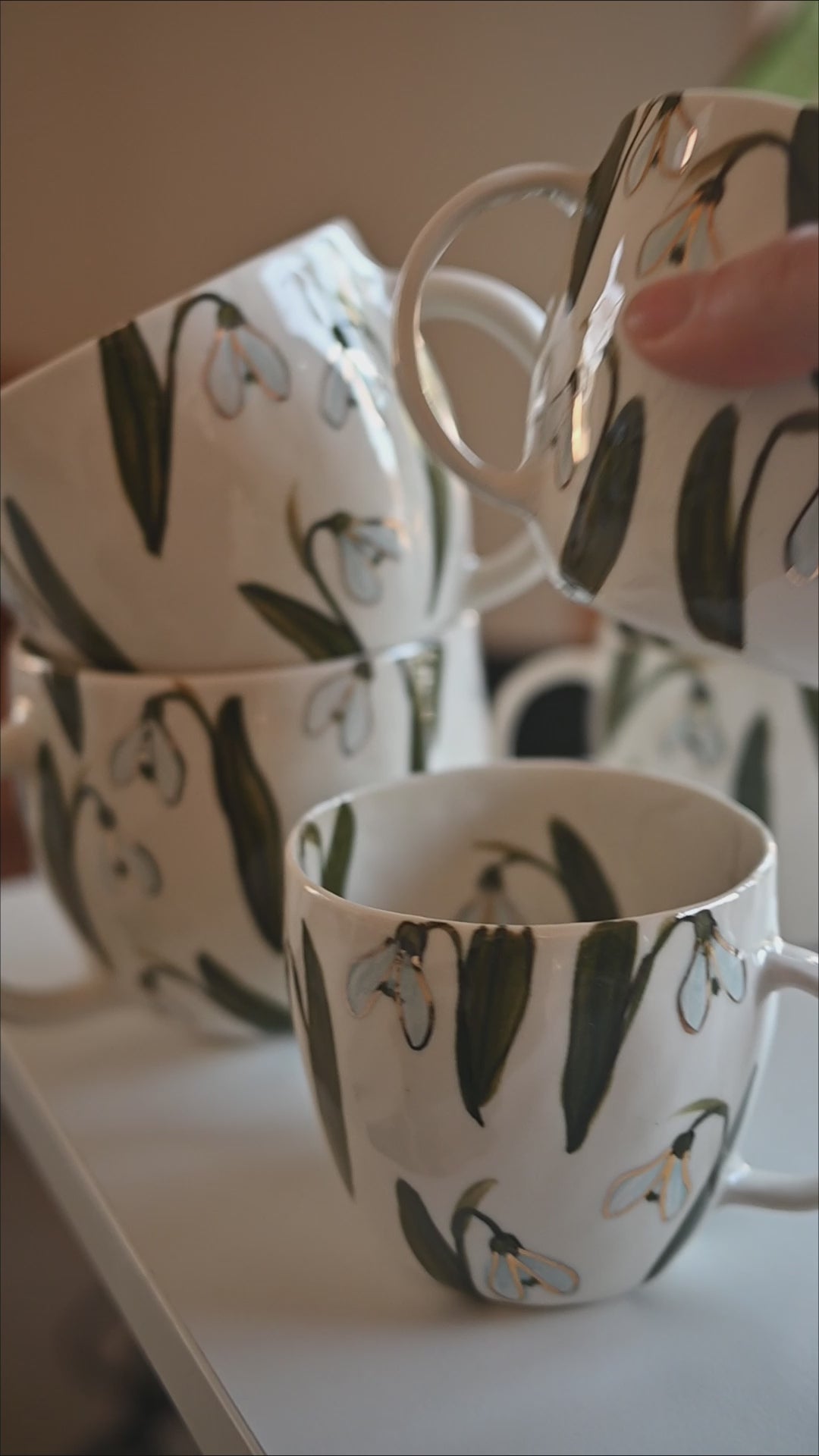 Sniegpulksteņi | Porcelāna krūze