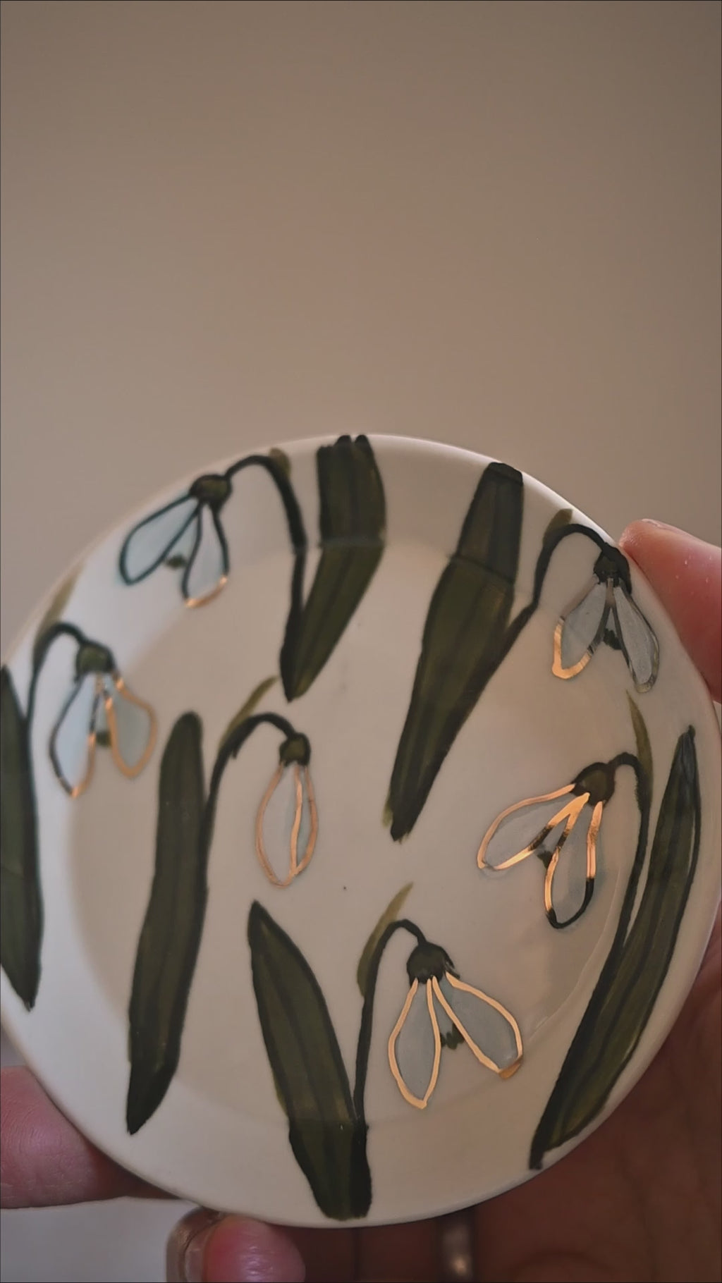 Sniegpulksteņi | Porcelāna šķīvītis